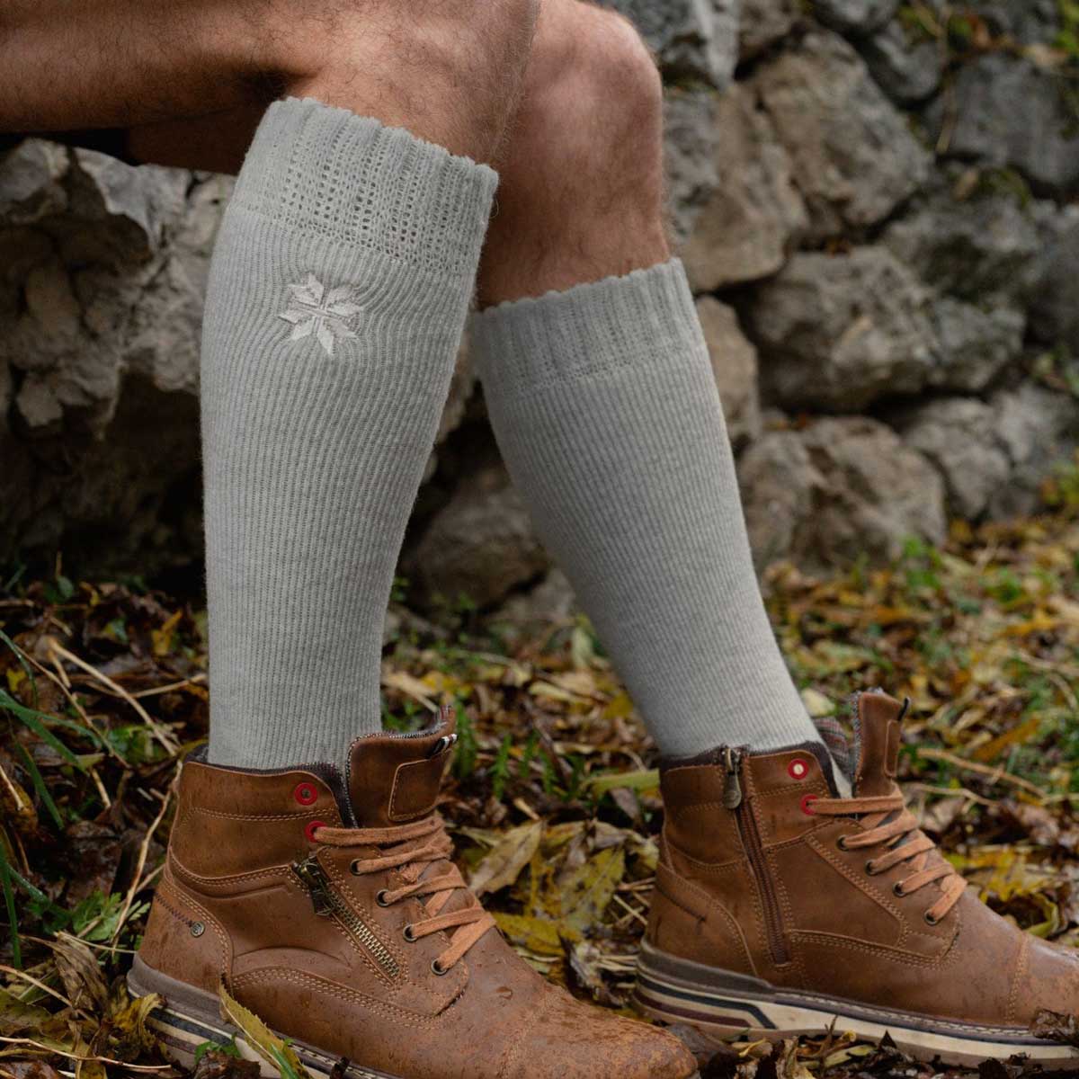 Charcoal Kniesocken (2 Paar)